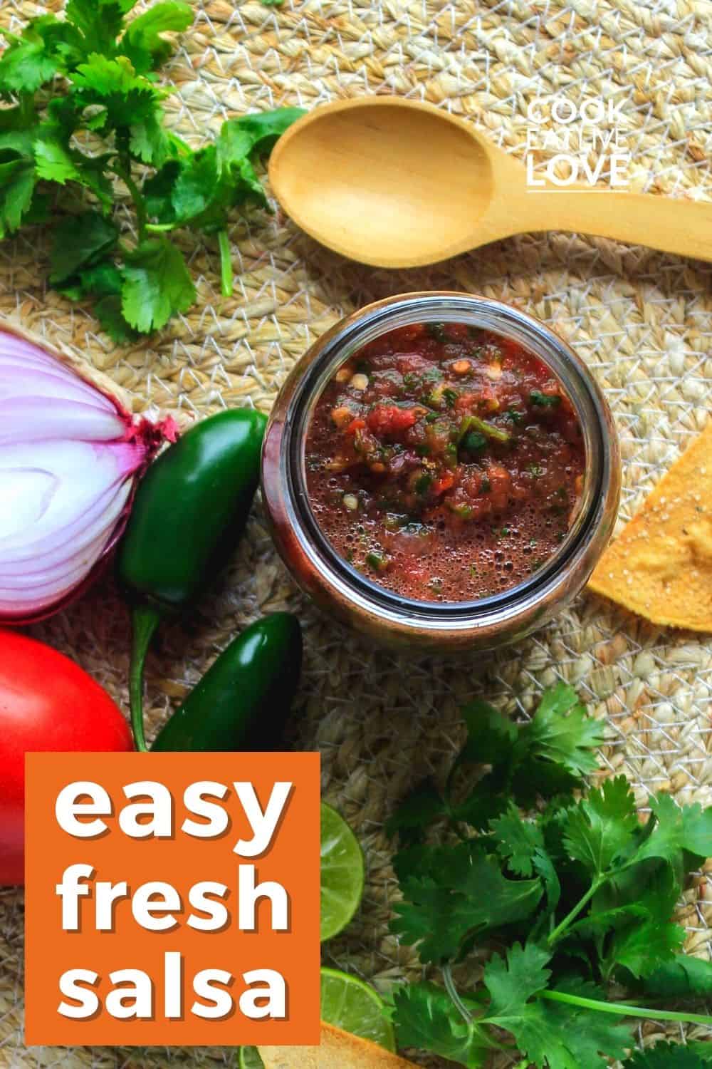 Easy Fresh Tomato Blender Salsa Cook Eat Live Love