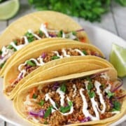 Tacos on a plate