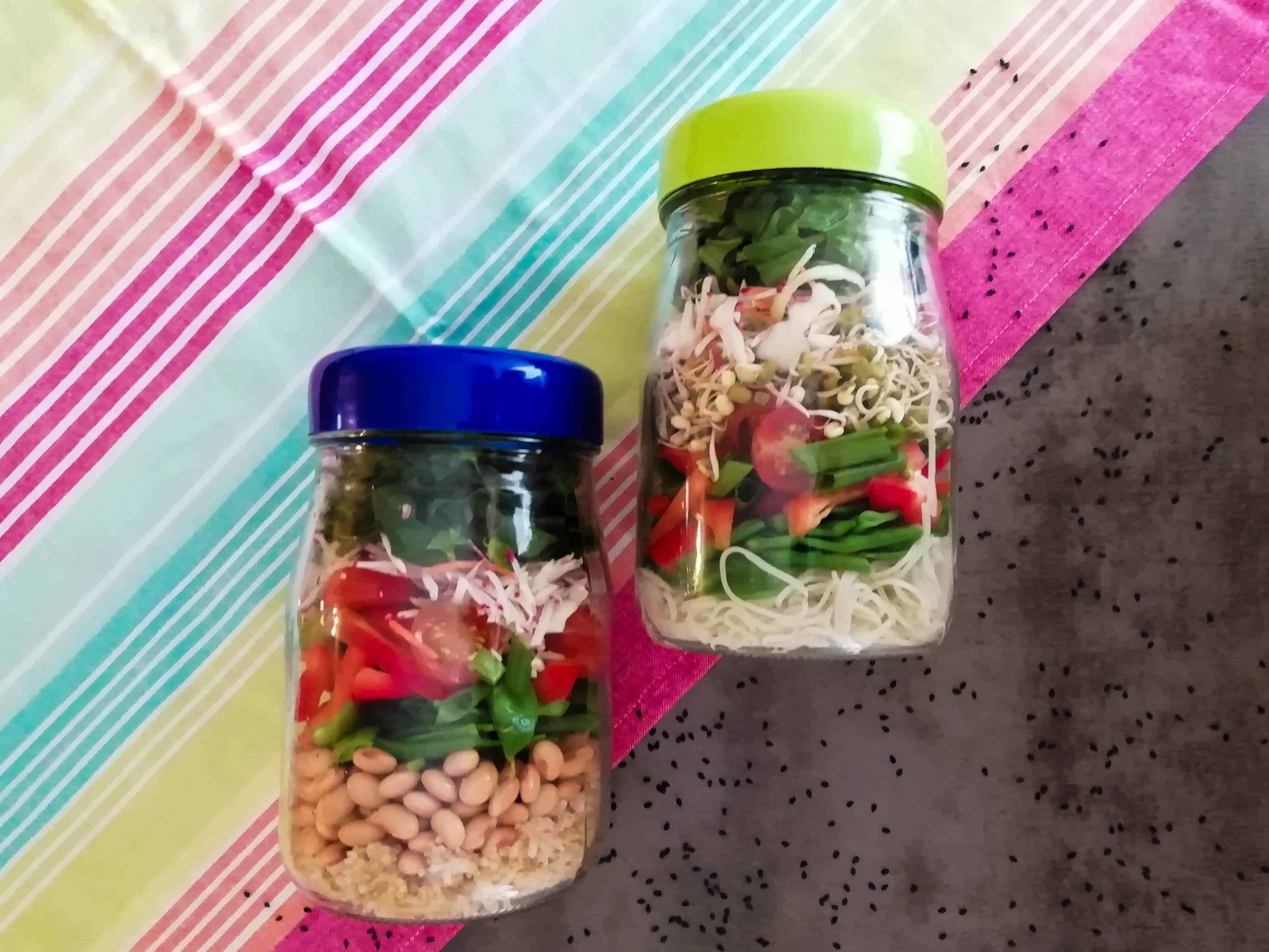 Easy Bulgur Salad in a Jar