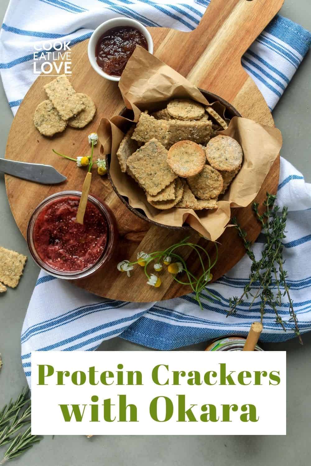 Easy Homemade Herb Vegan Crackers Using Okara Cook Eat Live Love