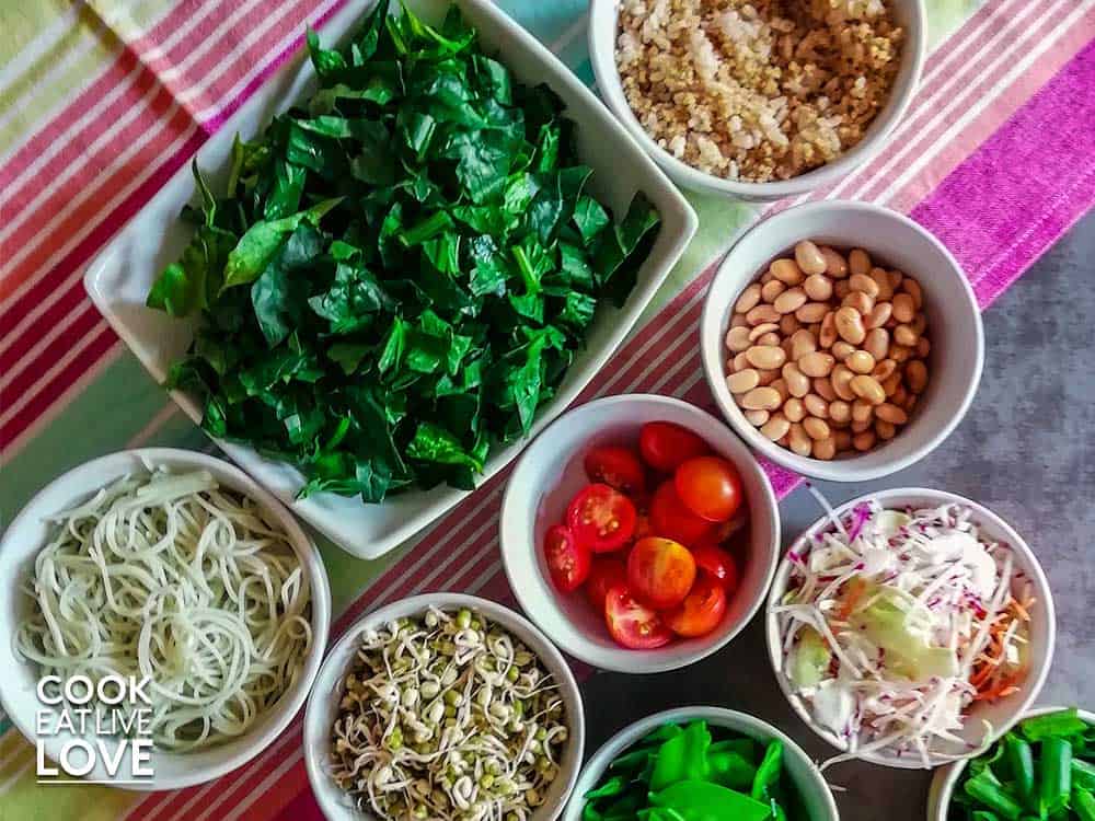 Making Whole Grain Protein Lunch Bowls Cook Eat Live Love