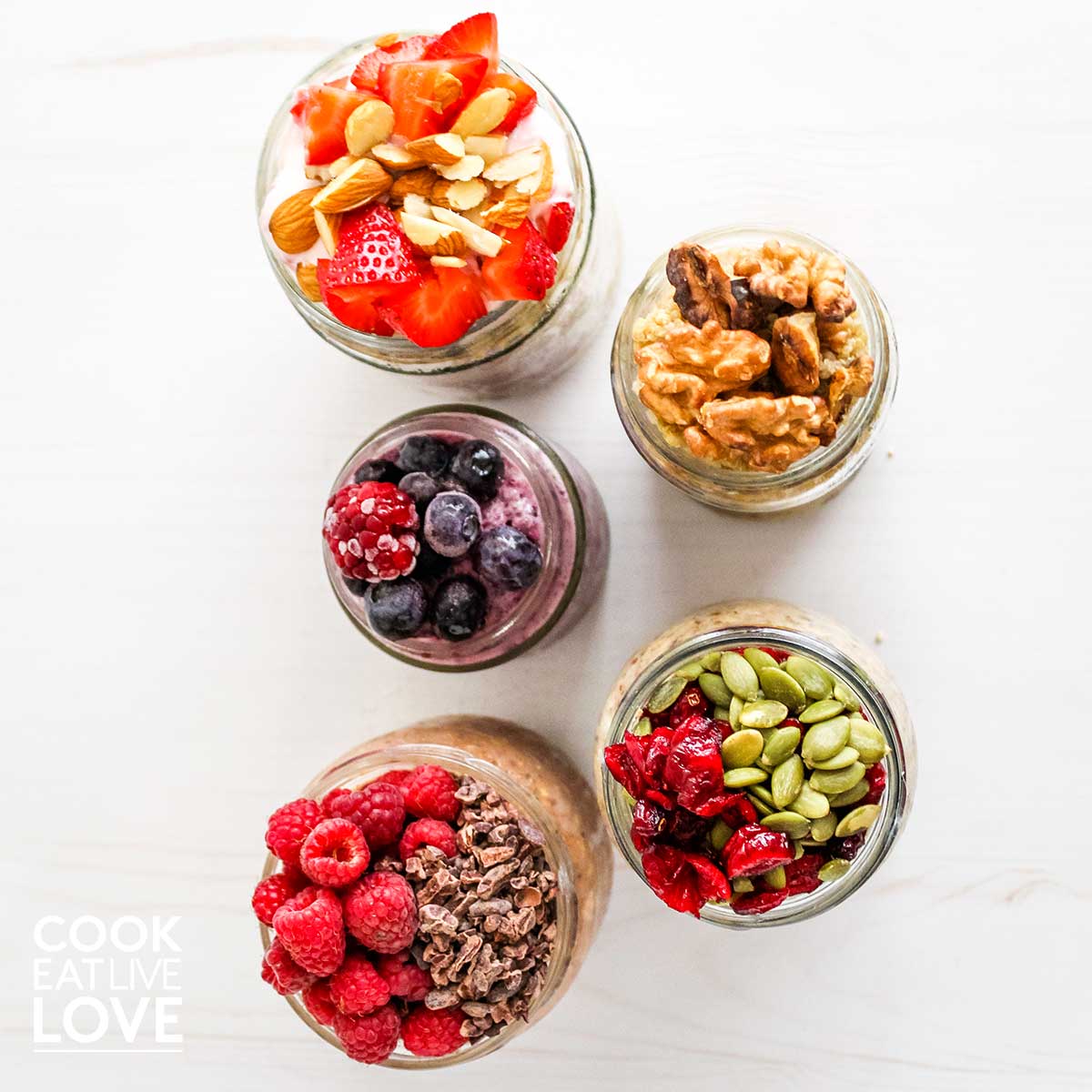 5 easy make ahead oat jars to meal prep breakfast - Cook Eat Live Love