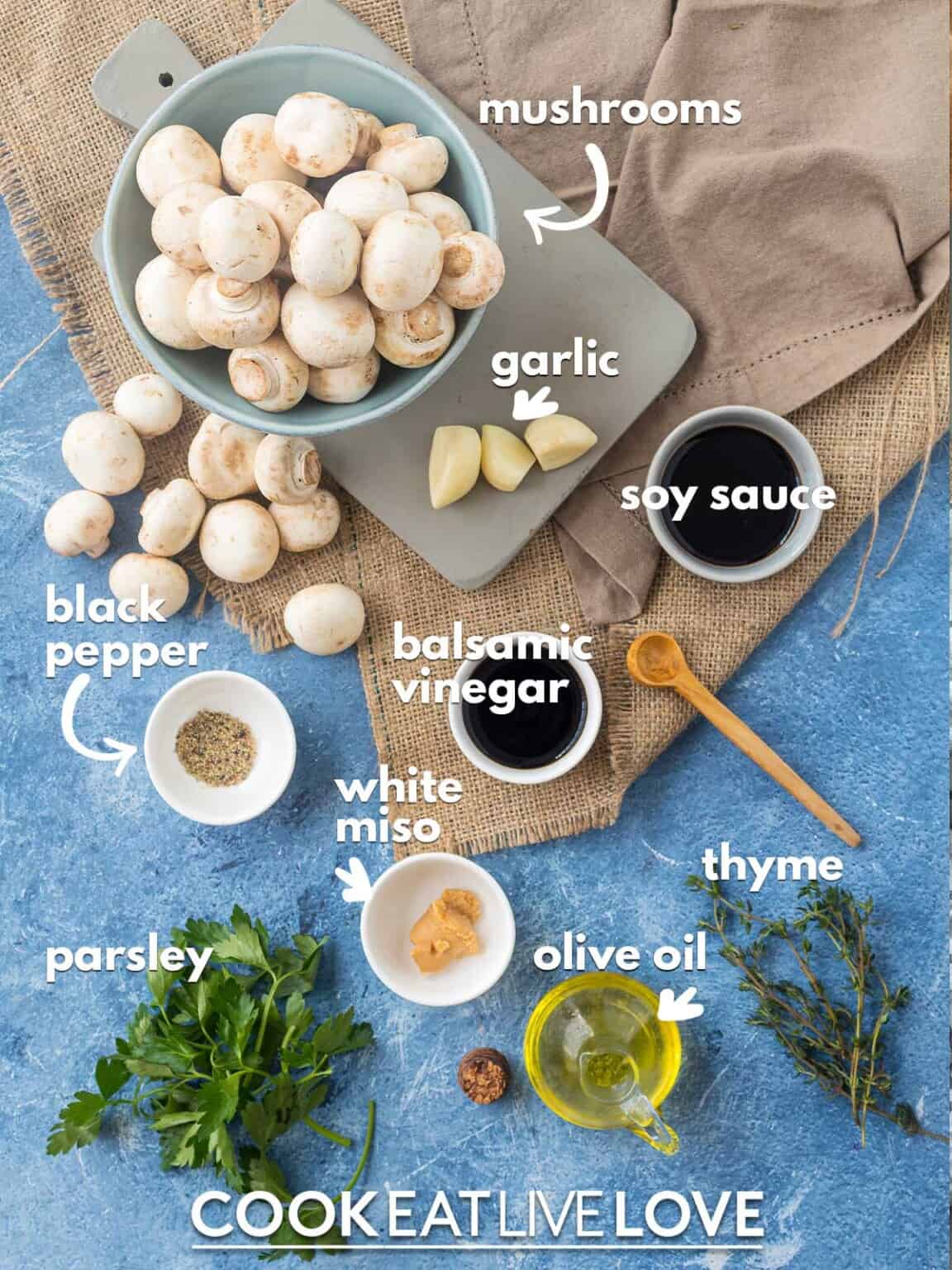 Savory Oven Roasted Miso Mushrooms Cook Eat Live Love