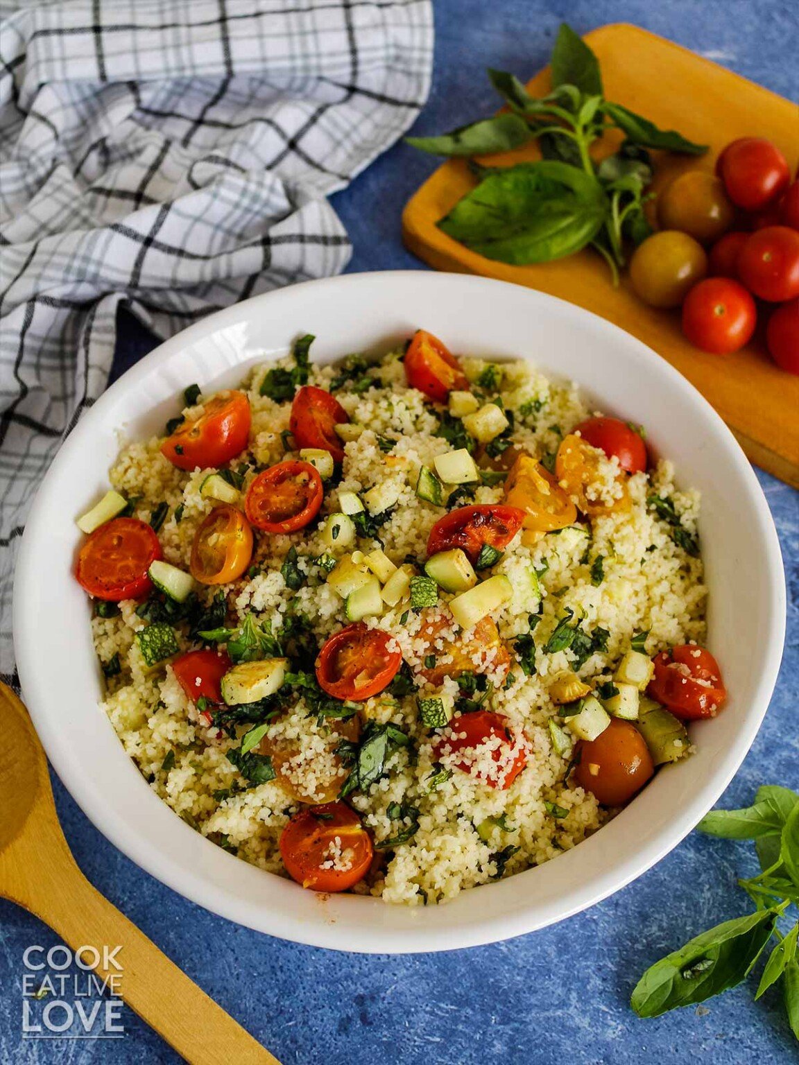 Vegetable Couscous with Zucchini and Tomato Cook Eat Live Love