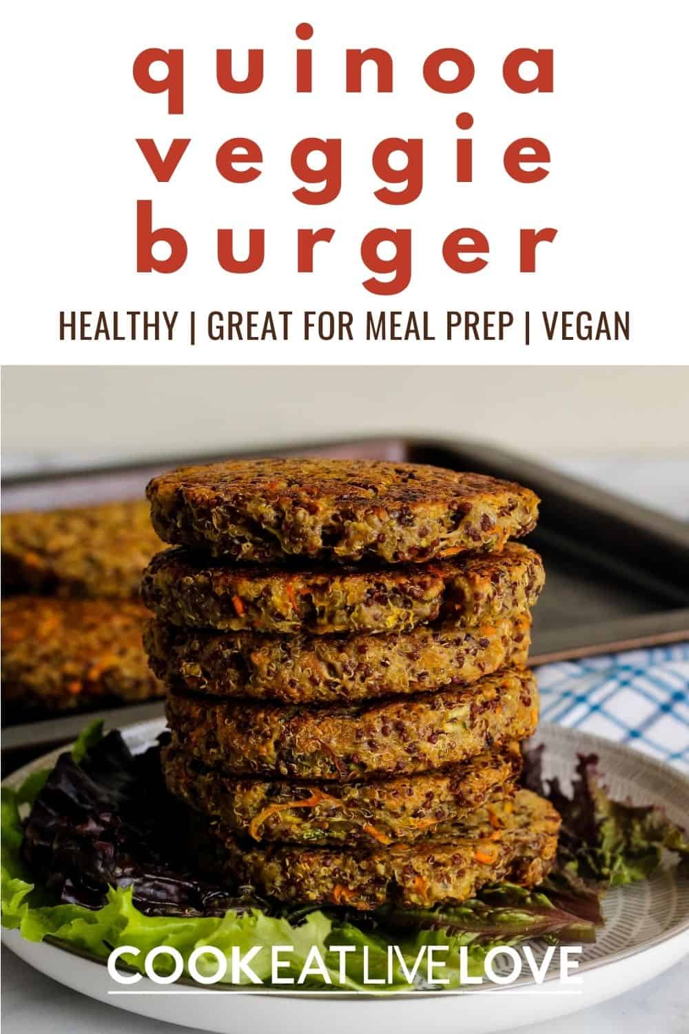 Easy Baked Vegan Quinoa Patties (No Bean Veggie Burger)