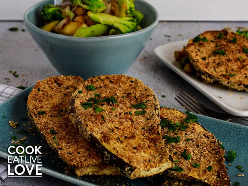 Crispy Baked Breaded Eggplant Cutlets Recipe Cook Eat Live Love