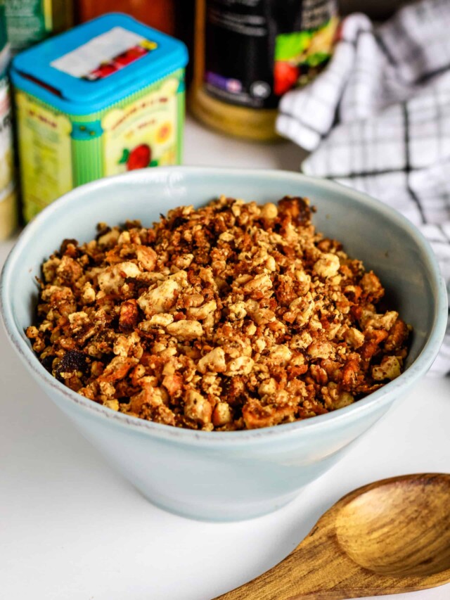 How to Make Tofu Beef Crumbles Cook Eat Live Love