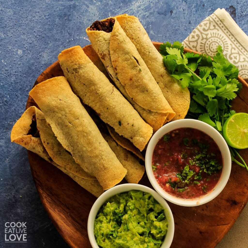 Easy Baked Vegan Taquitos Cook Eat Live Love