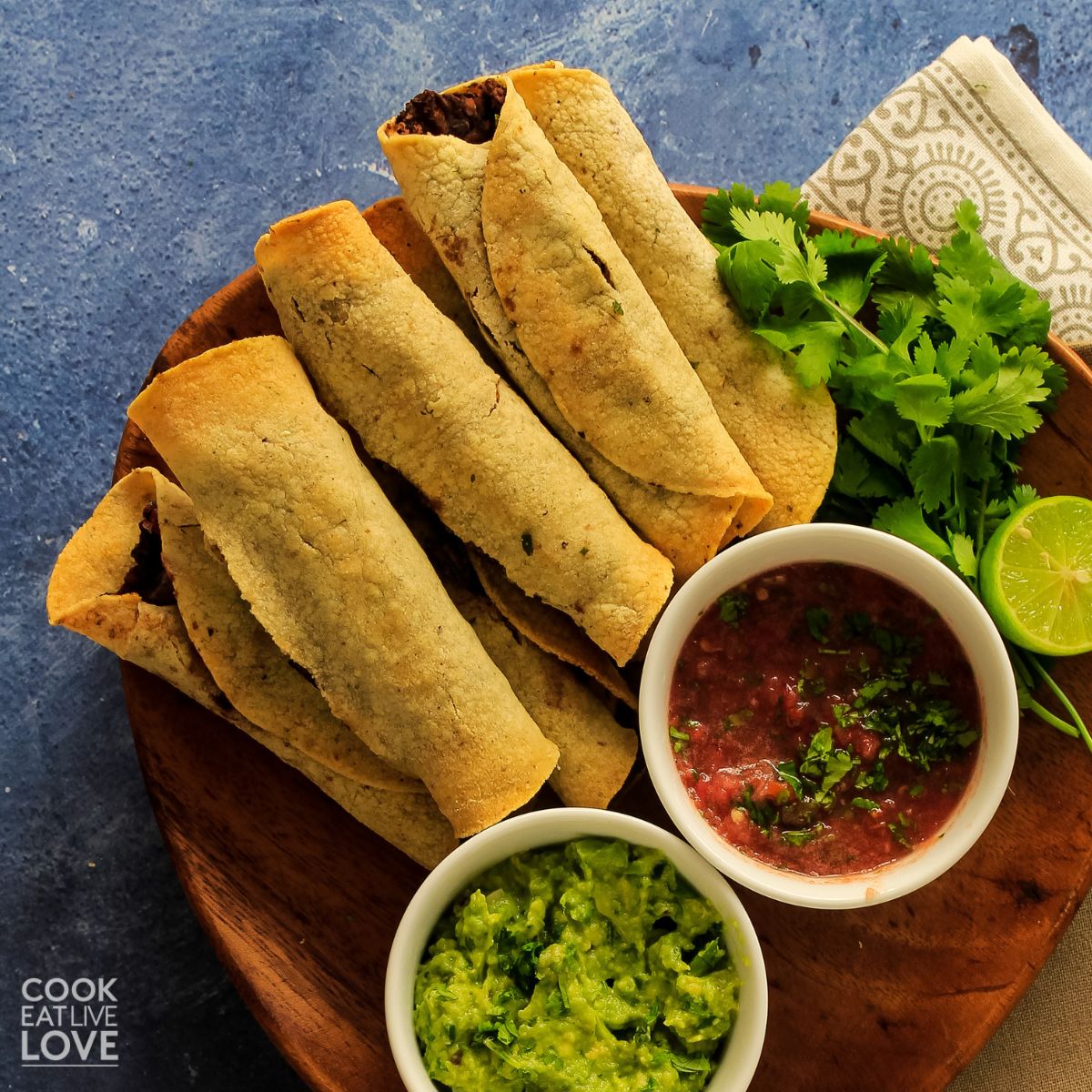 Homemade Vegan Taquitos with Black Beans and Corn Cook Eat Live Love