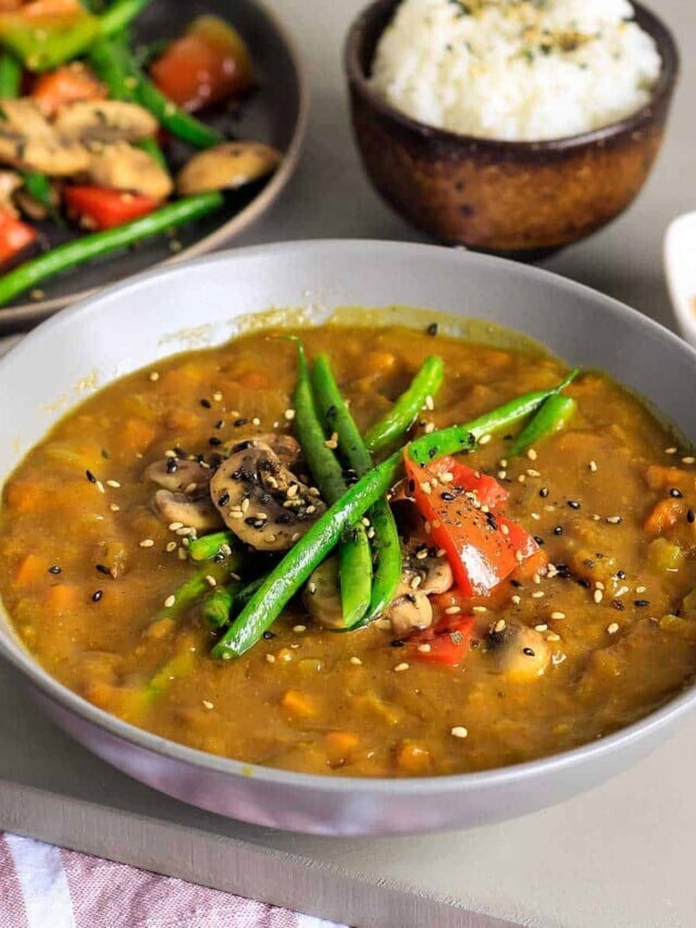 Vegetable Japanese Curry with Rice