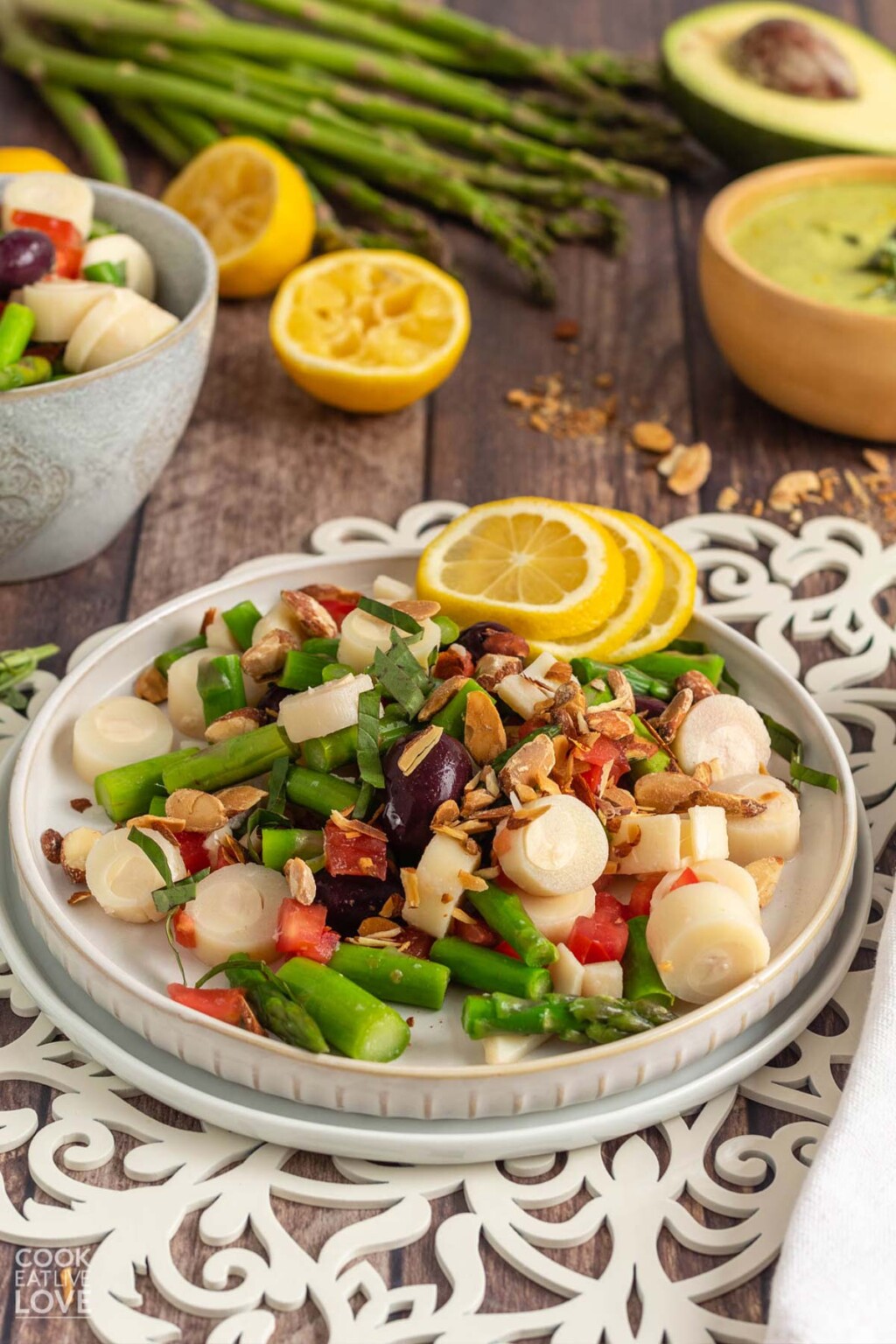 Hearts of Palm Salad with Lemon Basil Vinaigrette Cook Eat Live Love