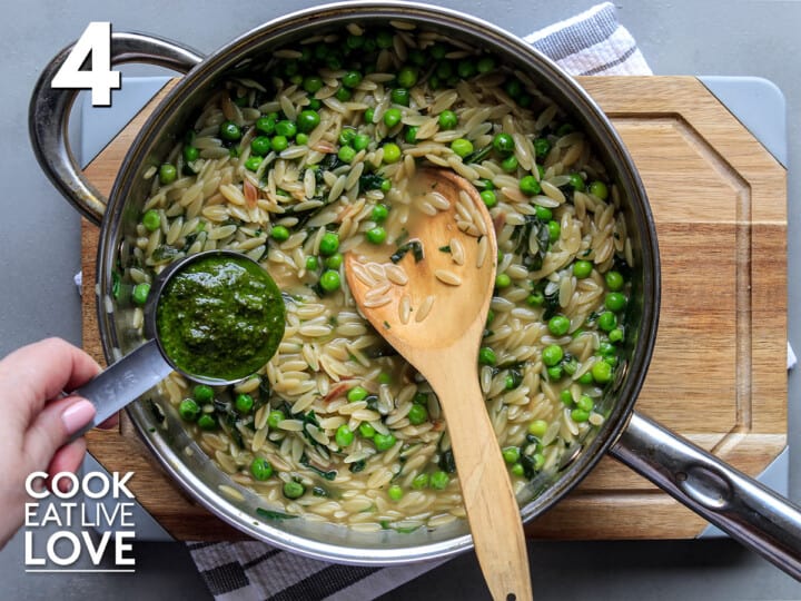 Easy Basil Pesto Orzo Recipe Cook Eat Live Love