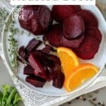 PIn for pinterest graphic with beet image and text
