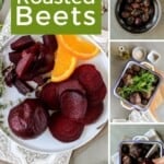 Pin for pinterest graphic with different beet images and text