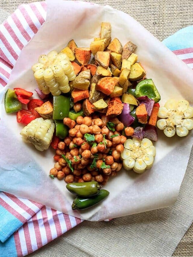 BBQ Chickpeas Sheet Pan Dinner