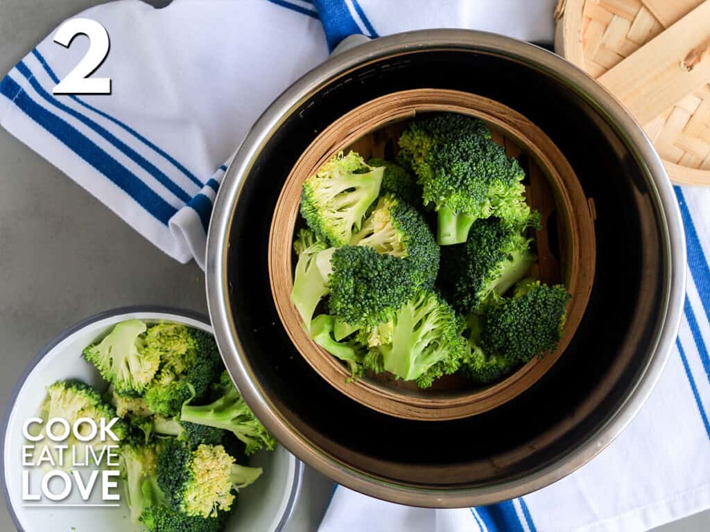 Instant Pot Steamed Broccoli and Cauliflower, Avokado Steamer Basket