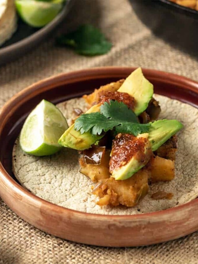 Easy Skillet Spicy Potato Tacos