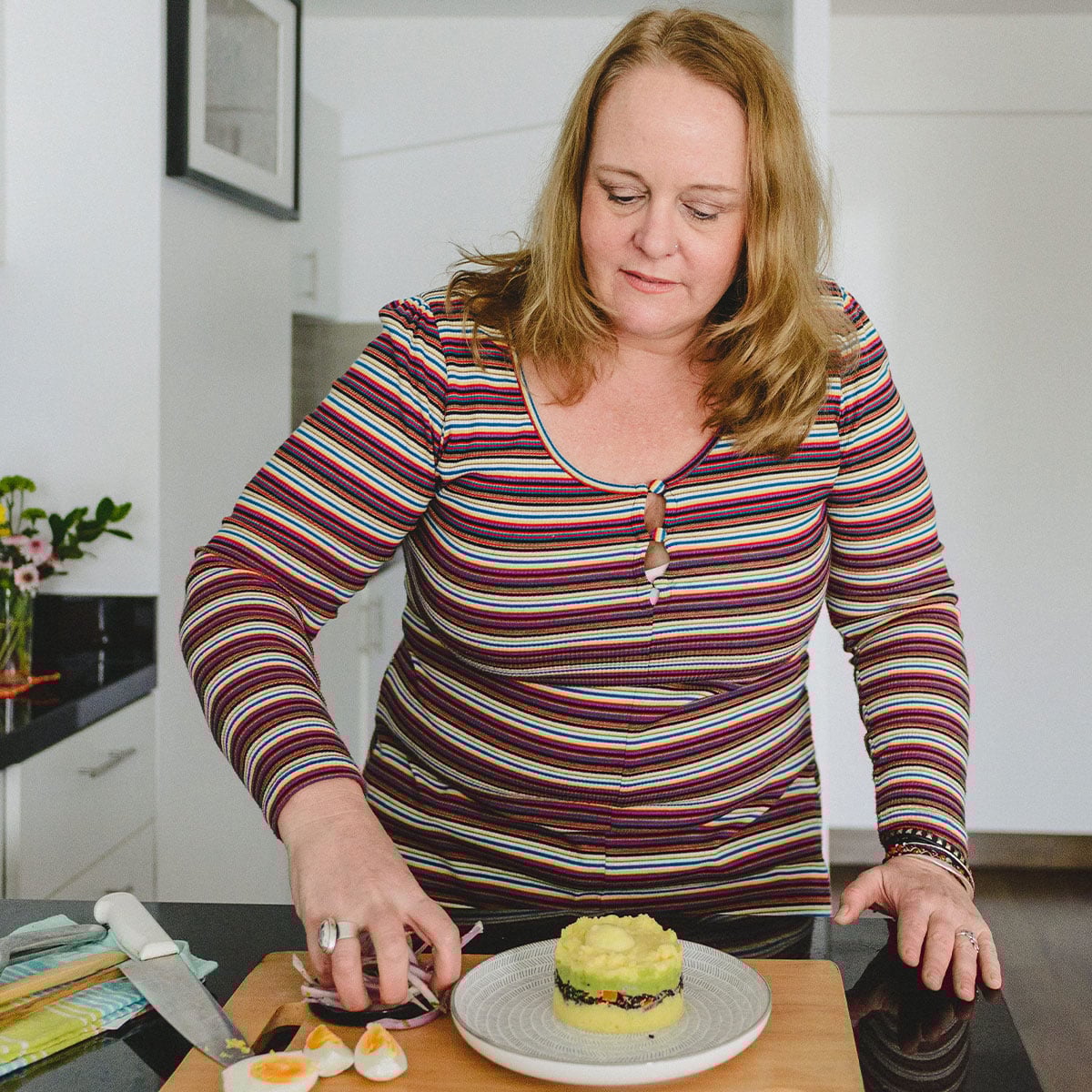 Woman cooking in the kitchen