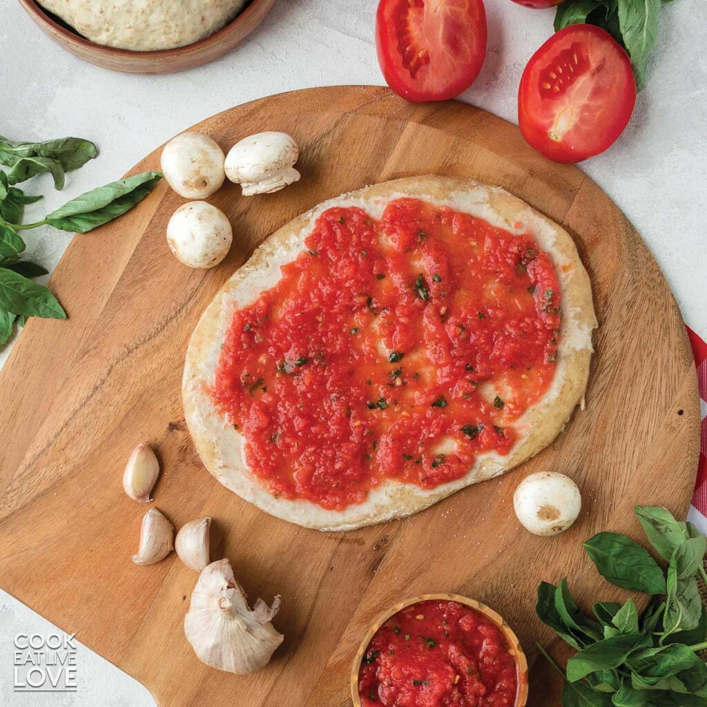 Easy Flatbread Pizza Dough Recipe No Yeast Cook Eat Live Love