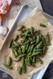 Easy Air Fryer Okra Recipe (No Breading) - Cook Eat Live Love