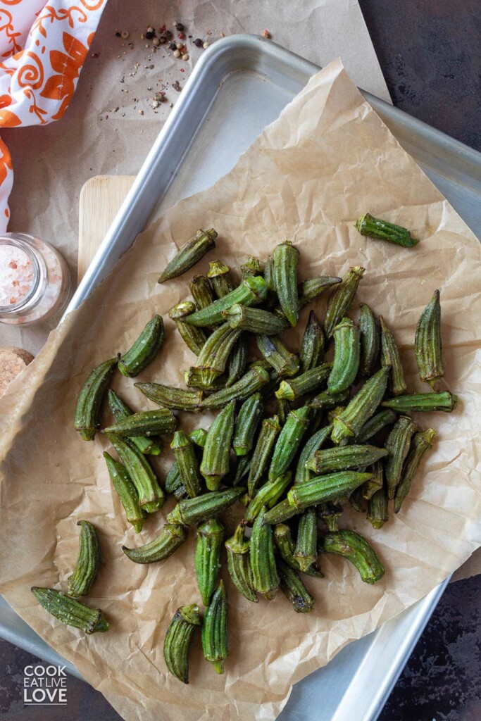 Easy Air Fryer Okra Recipe (No Breading) Cook Eat Live Love
