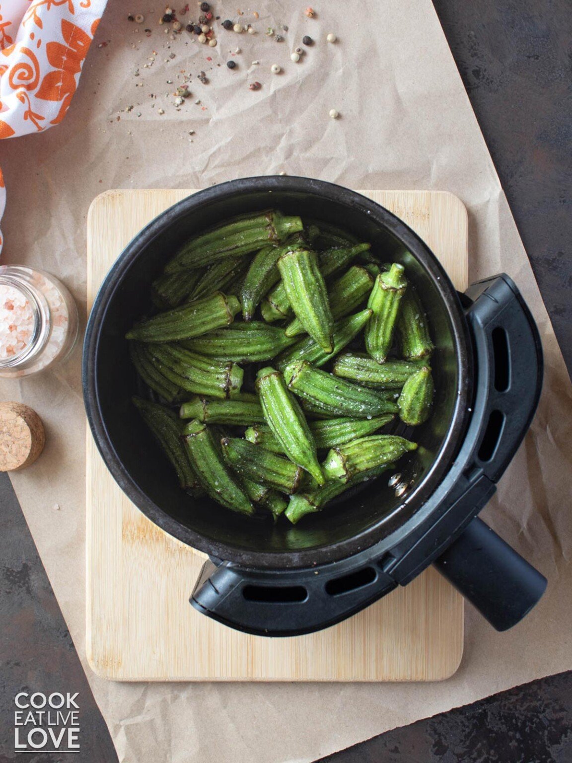 Easy Air Fryer Okra Recipe (No Breading) Cook Eat Live Love
