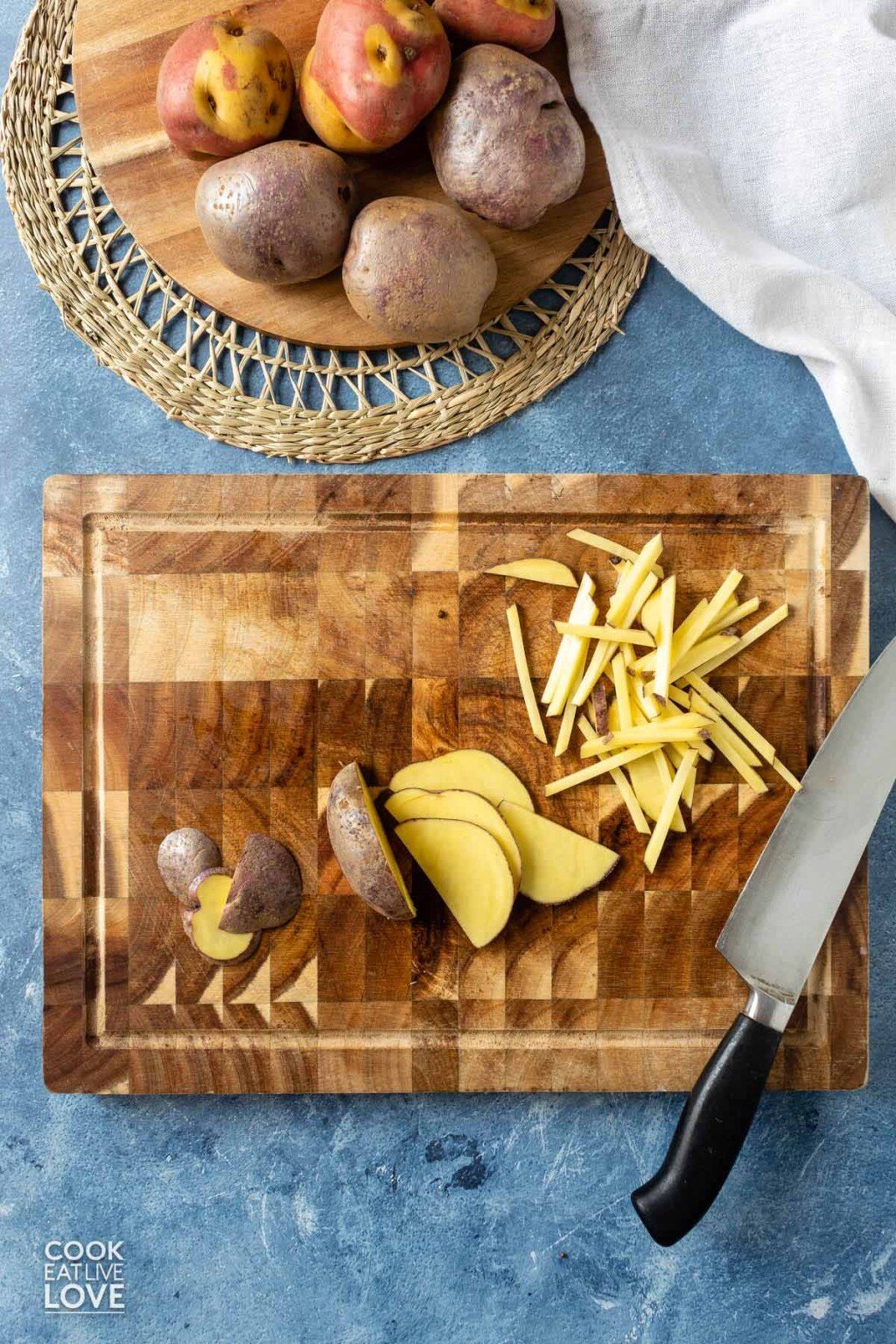 How To Cut Potatoes Into Fries Cook Eat Live Love