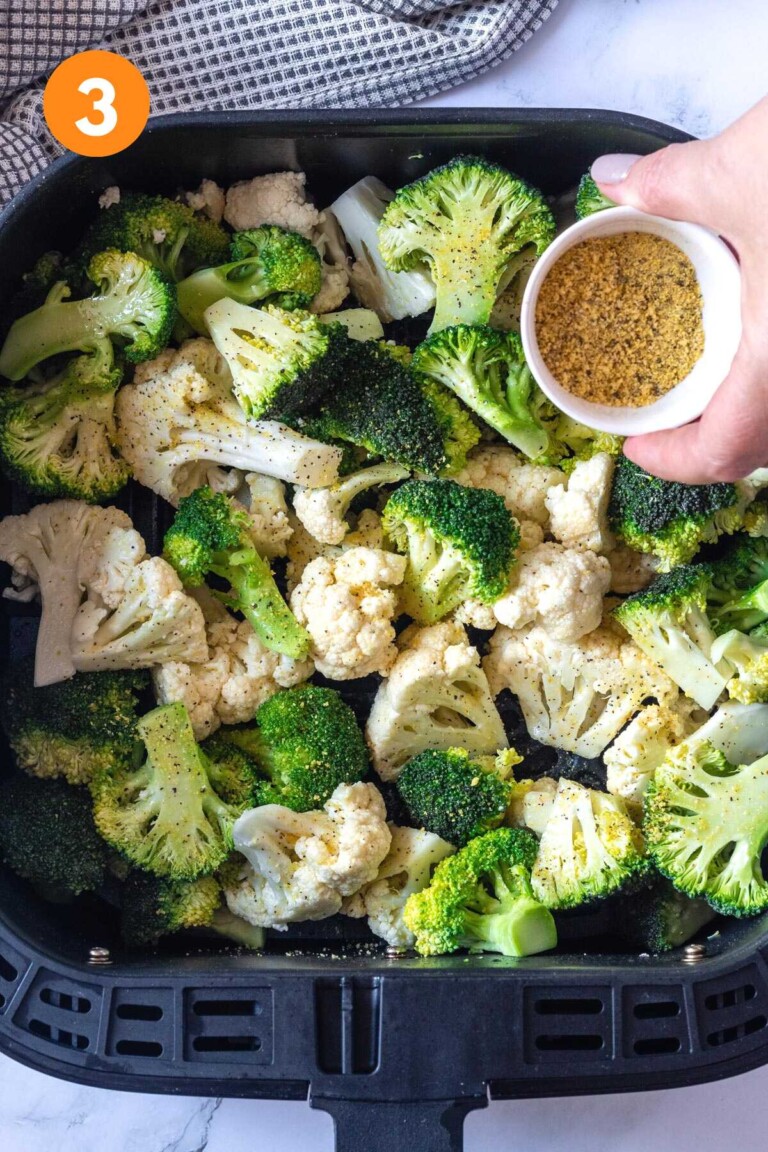 Air Fryer Broccoli And Cauliflower Cook Eat Live Love