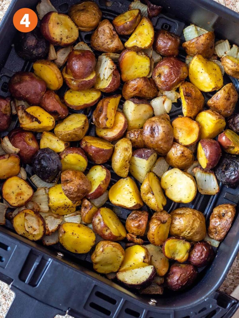 Air Fryer Potatoes and Onions - Cook Eat Live Love