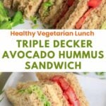 Pin for pinterest graphic with image of sandwich and text