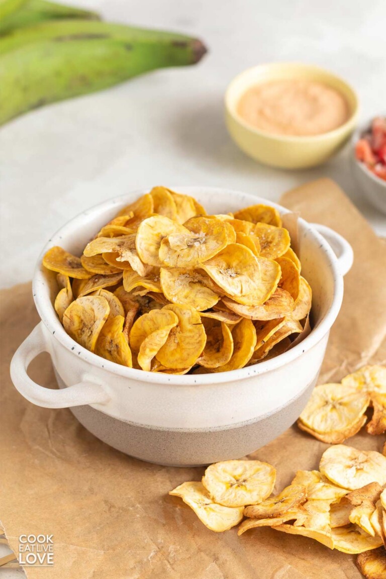 Healthy Baked Plantain Chips (Vegan, Whole30) Cook Eat Live Love