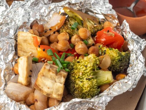 Teriyaki Baked Vegetables Wrapped in Foil - Cook Eat Live Love