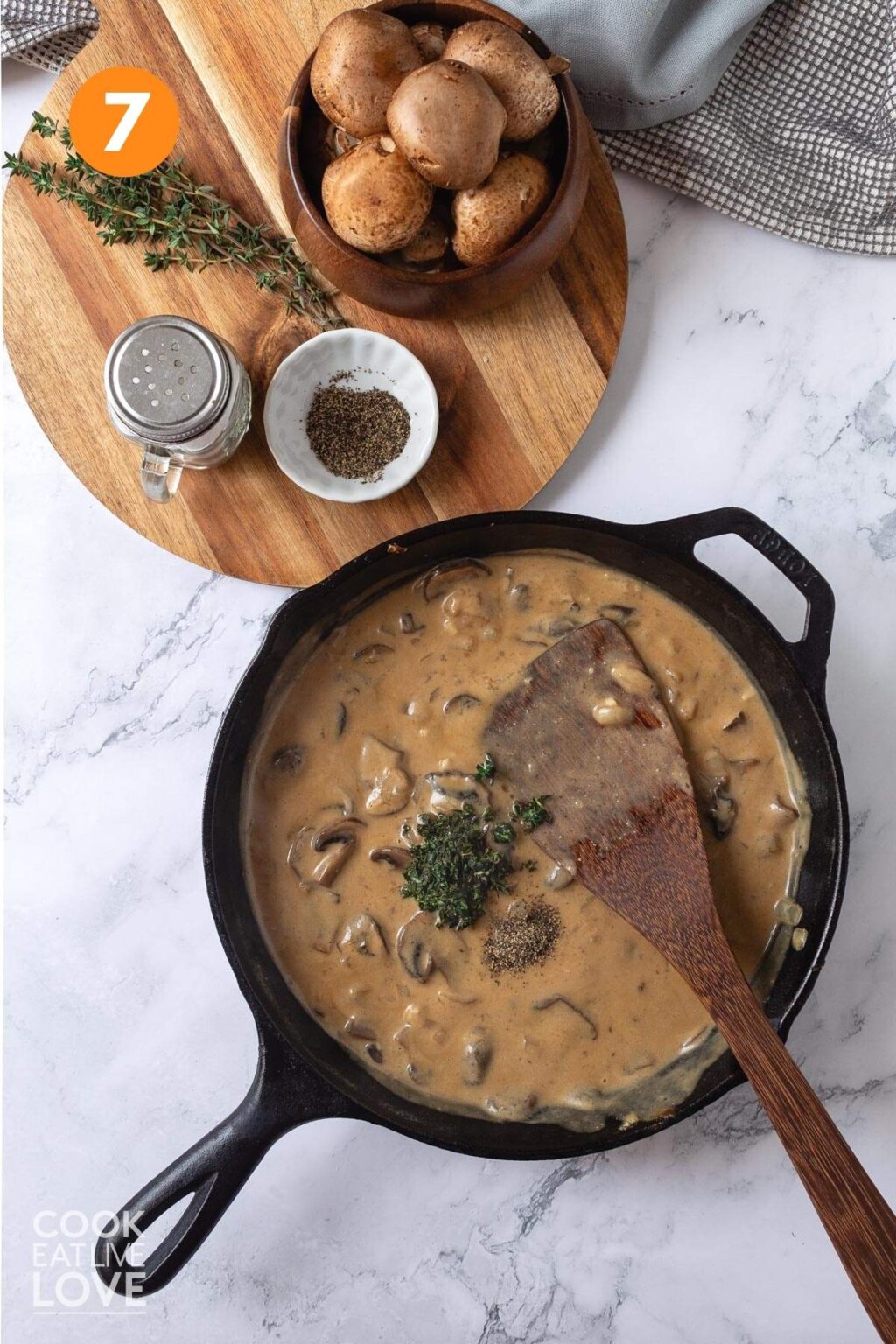 Easy Creamy Mushroom Sauce (Without Cream) Cook Eat Live Love
