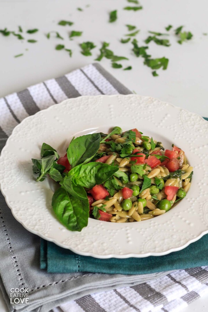 Easy Basil Pesto Orzo Recipe Cook Eat Live Love