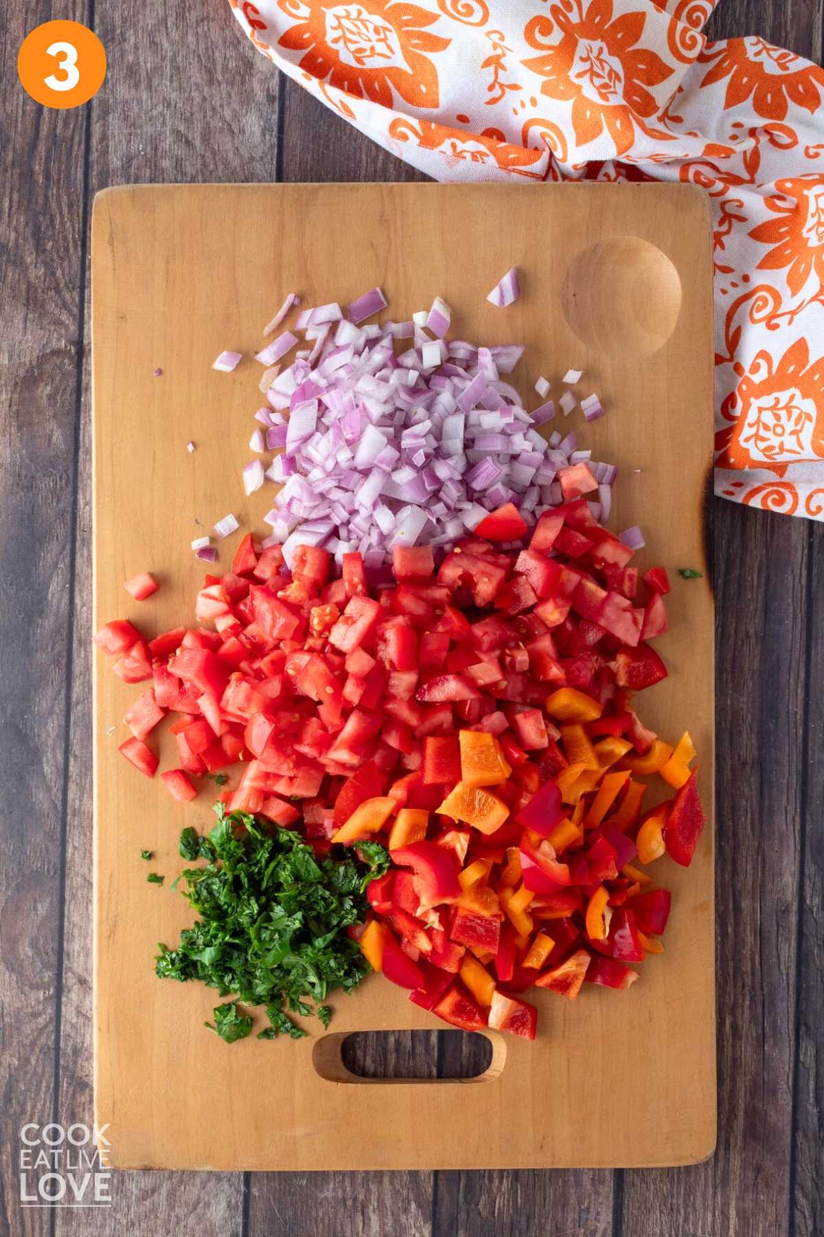 Ingredients to make the cumin lime dressing in a bowl.