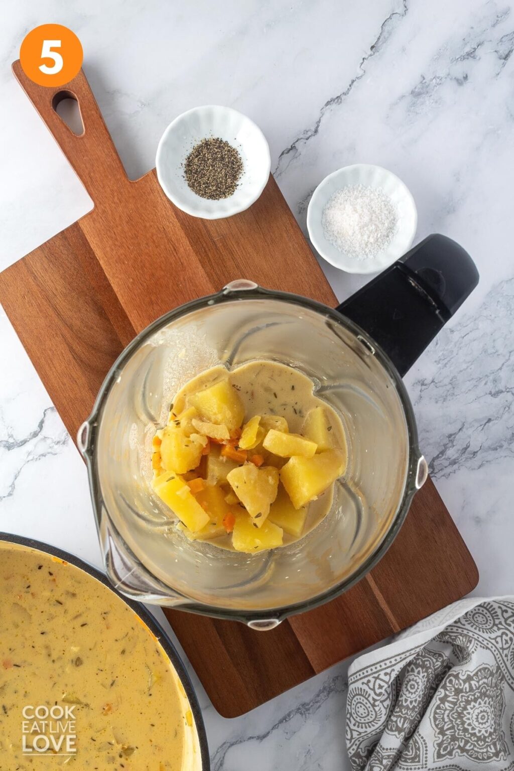 Creamy Vegan Potato Soup - Cook Eat Live Love