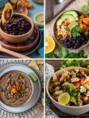 Collage of Black Bean Vegetarian Recipes