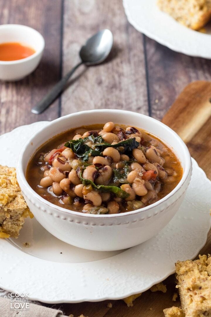 Vegetarian Black-Eyed Peas (Instant Pot + Stovetop)