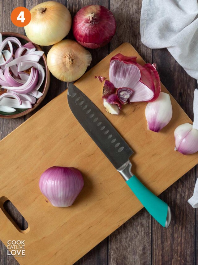 How to Cut Onion into Slices, Strips, or Feathers Cook Eat Live Love