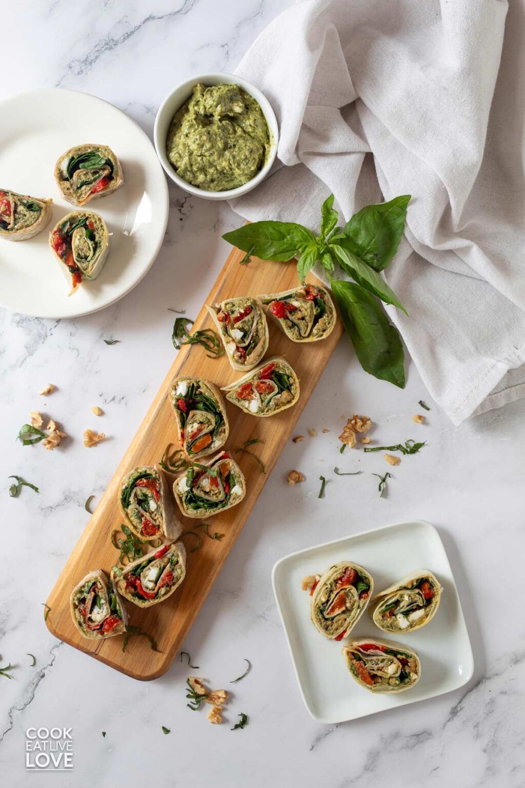 Easy Vegan Pinwheels - Cook Eat Live Love