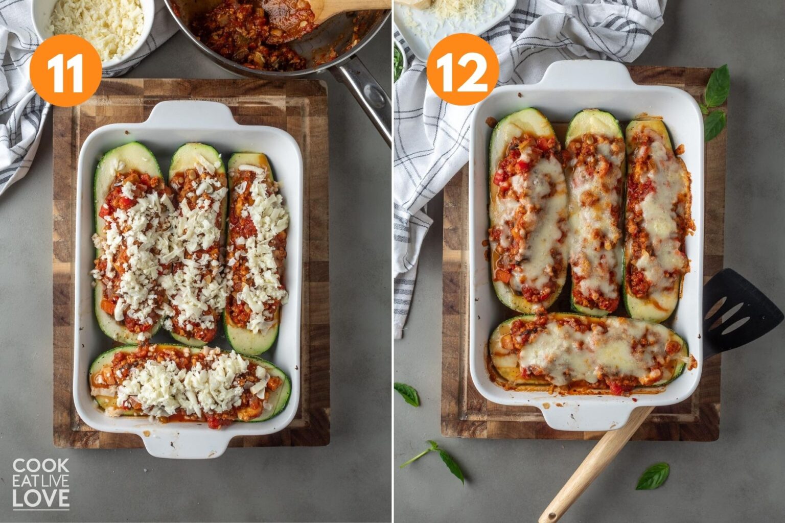 Easy Stuffed Vegetarian Zucchini Cook Eat Live Love