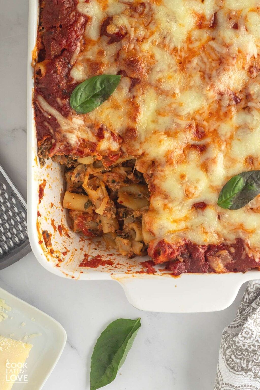 Easy Meatless Baked Ziti - Cook Eat Live Love