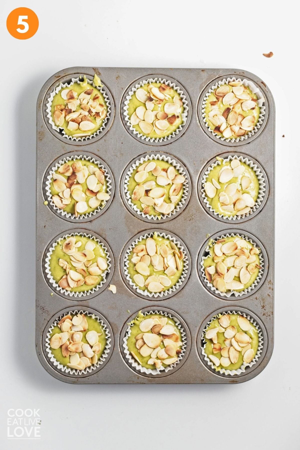 Almonds added on top.