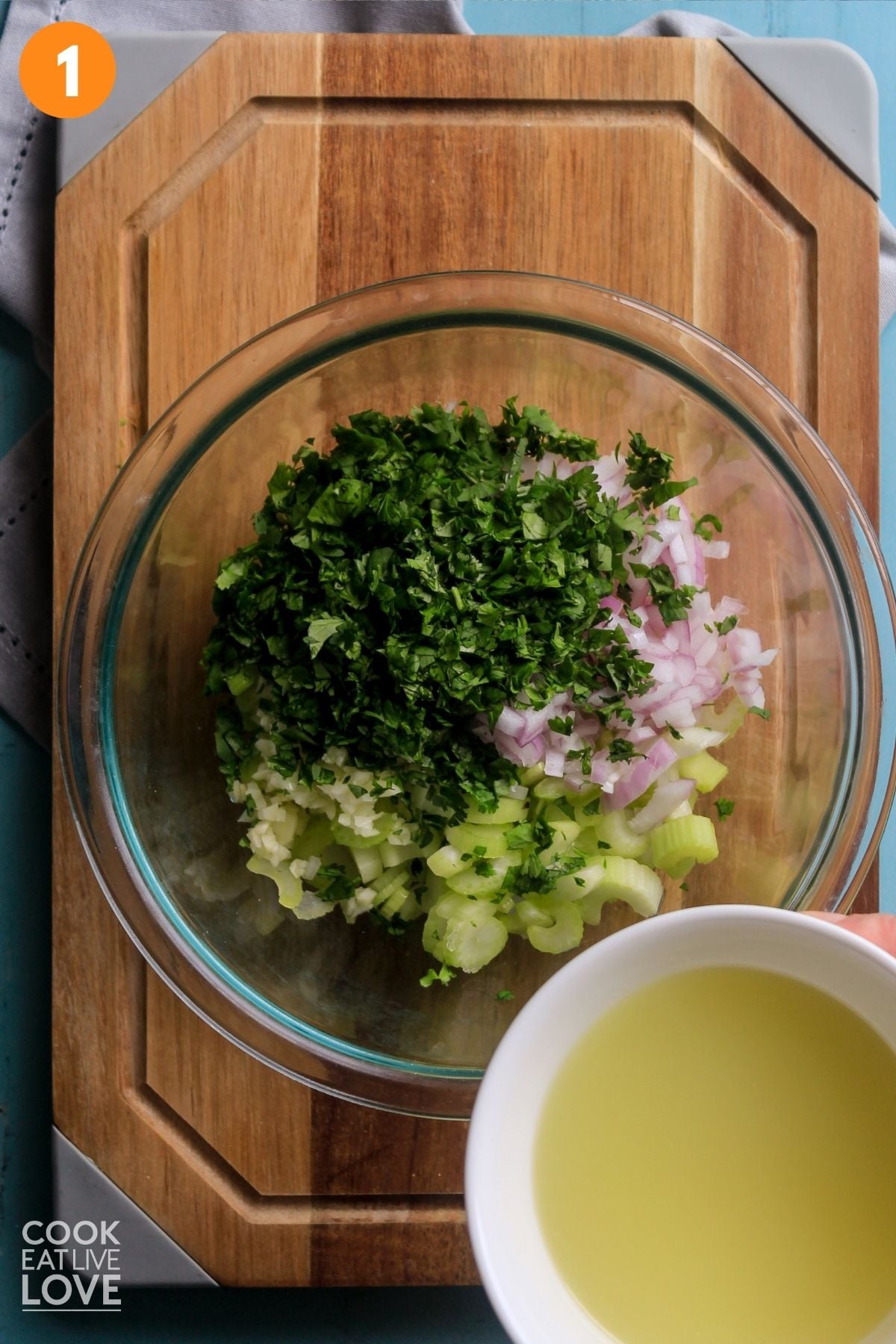 Ingredients to make leche de tigre for vegan ceviche. 